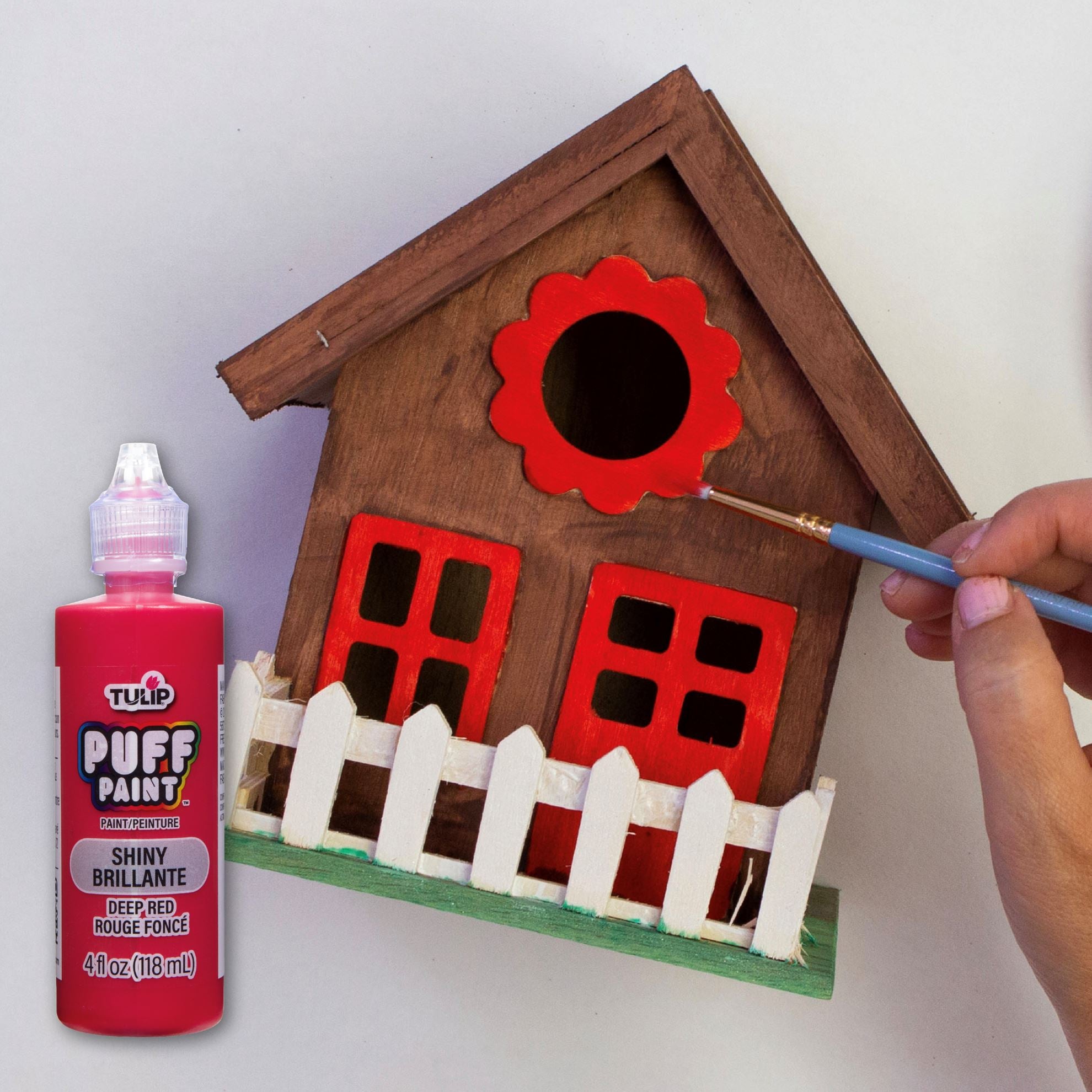 Picture of 41402 Tulip Dimensional Fabric Paint Slick Deep Red 4 oz.