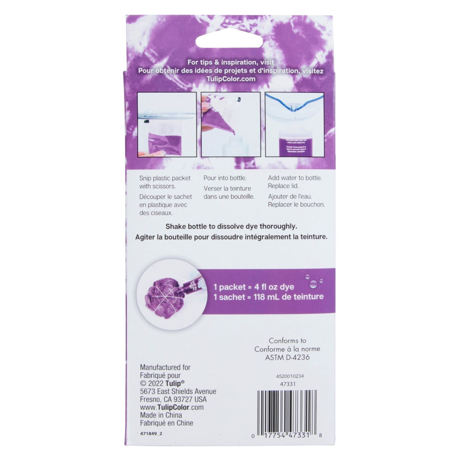 Picture of 47331 One-Step Tie-Dye Refills Lilac