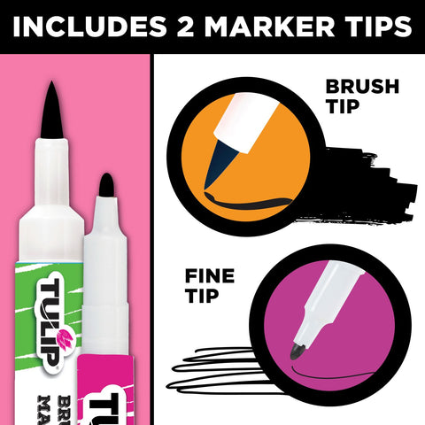 Picture of 37413 Tulip Fabric Markers Black 2 Pack