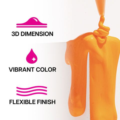 Picture of 35148 Tulip Puff Paint Rainbow & Neon, Multi-Surface Craft Paint, .75 fl oz 20 Pack