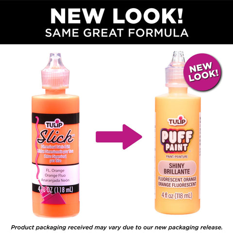 Picture of 41411 Tulip Dimensional Fabric Paint Slick Fluorescent Orange 4 oz.