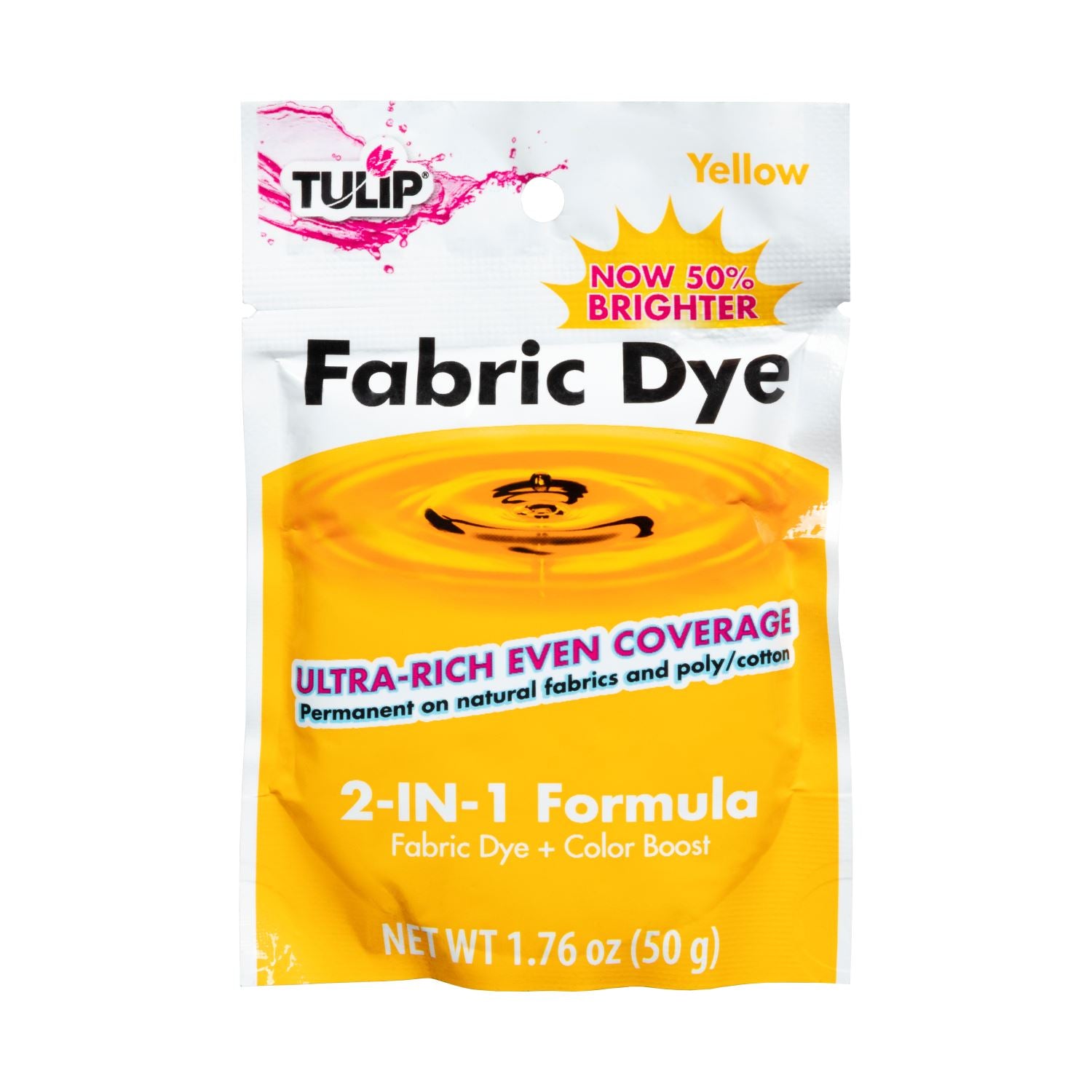 Tulip Fabric Dye 2-IN-1 Formula Yellow - 1