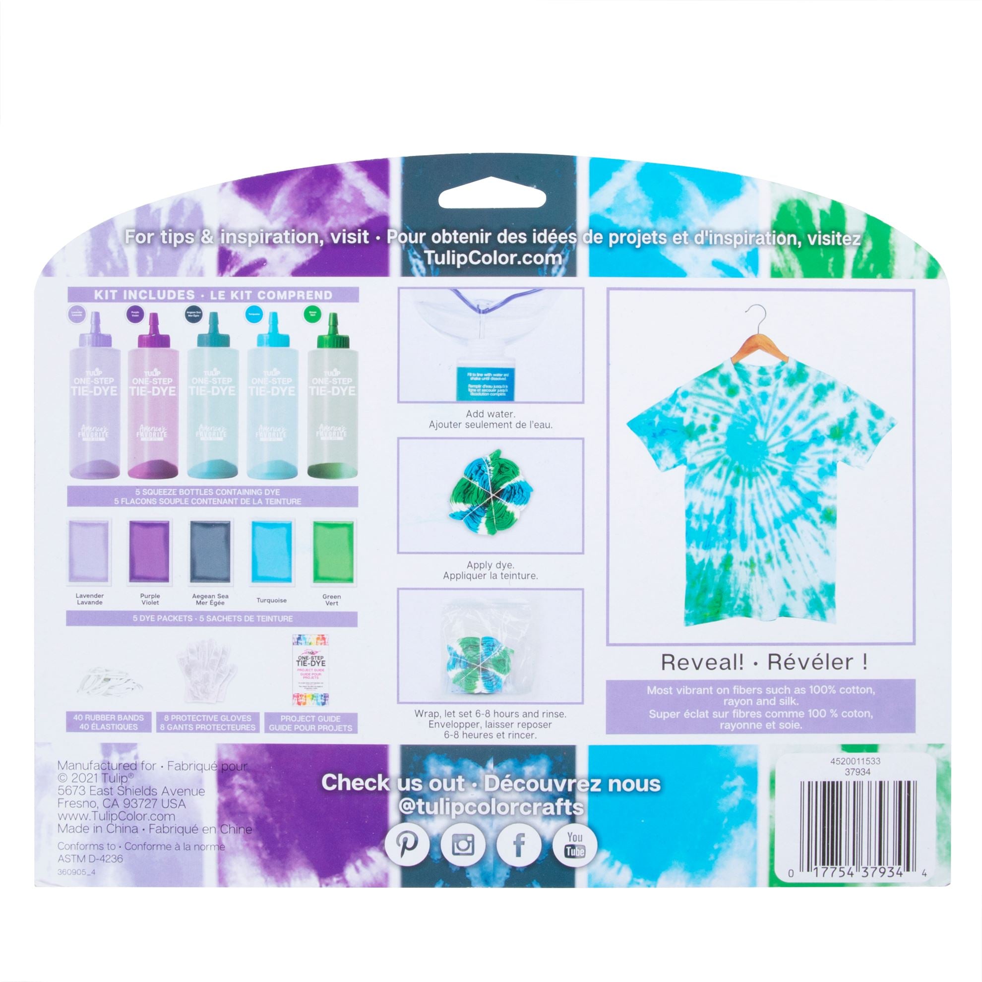 Picture of 37934 Tulip Mermaid 5-Color Tie-Dye Kit