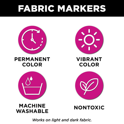Picture of 49184 Tulip Mega Fabric Markers Basic 4 Pack