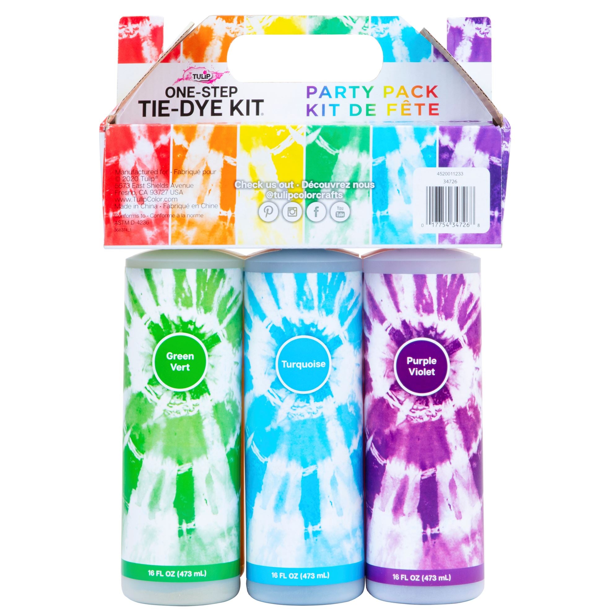 Picture of 34726 Tulip Party Pack 16 fl. oz. 6-Color Tie-Dye Kit