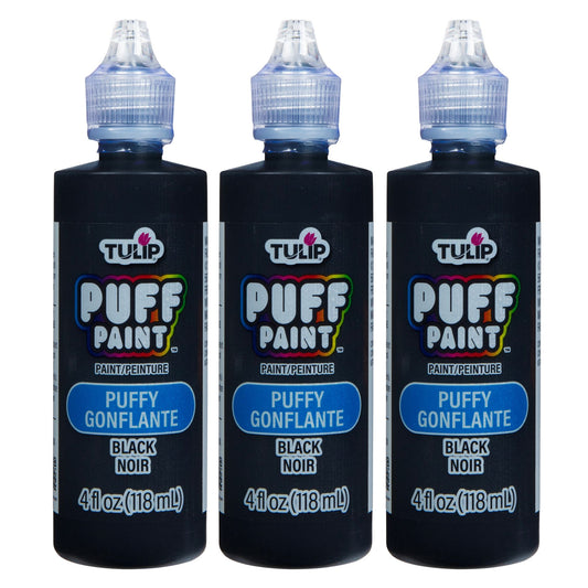 Picture of 37562 Tulip Puff Paint Slick Black 4 fl. oz. 3 Pack