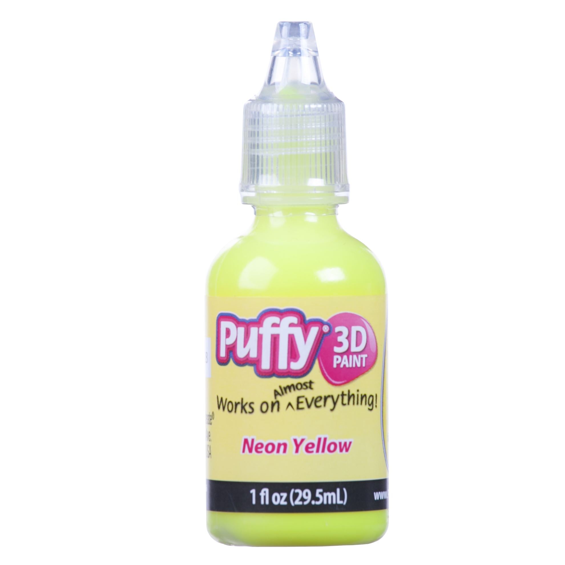 Picture of 31836 Puffy 3D Paint Shiny Neon Yellow 1 oz.