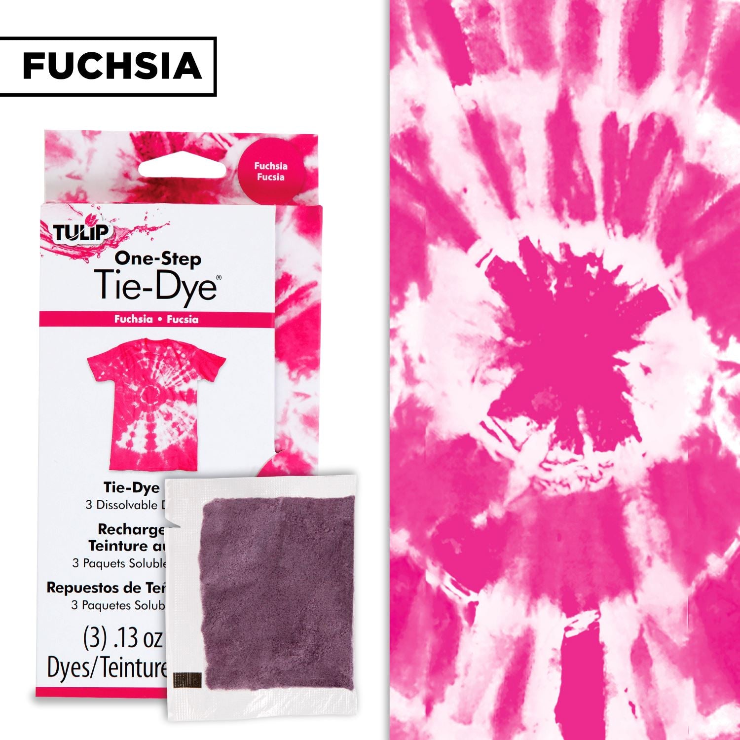 Picture of 29039 One-Step Tie-Dye Refills Fuchsia