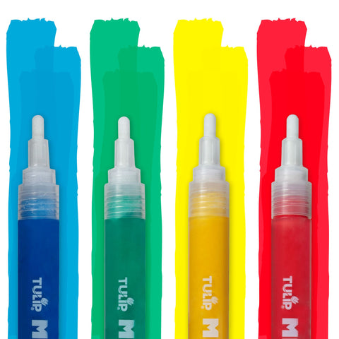 Picture of 49184 Tulip Mega Fabric Markers Basic 4 Pack