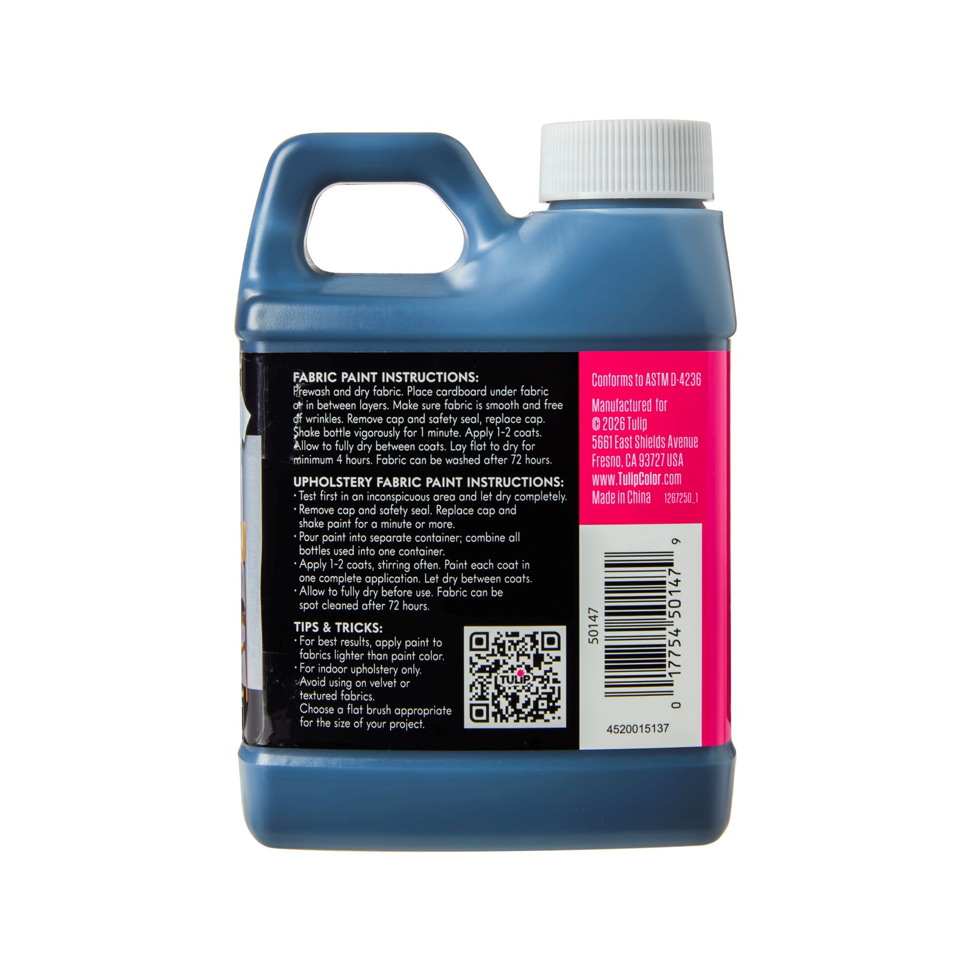 Picture of 50147                               TULIP UPHOLSTERY FABRIC PAINT BLACK               