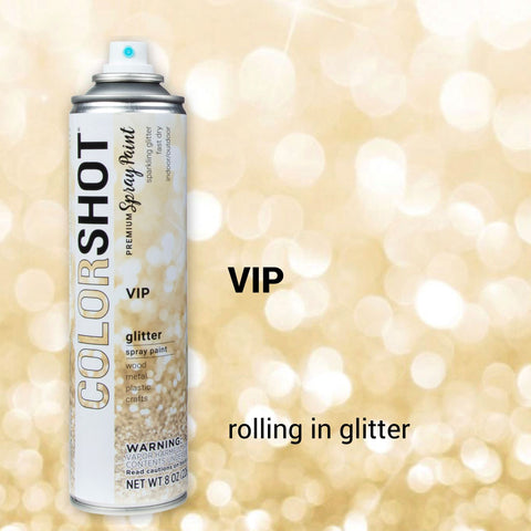 Vip Spray Gold COLORSHOT Glitter Spray Paint VIP (Gold) 8 oz. – Tulip Color Crafts