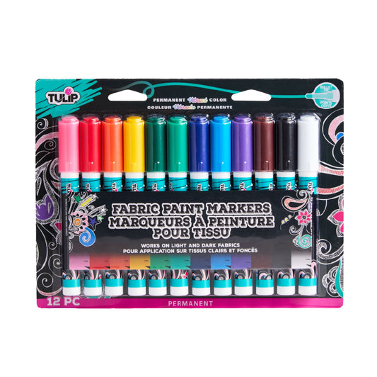 Picture of 49919                               TULIP FABRIC PAINT MARKER 12PK                    