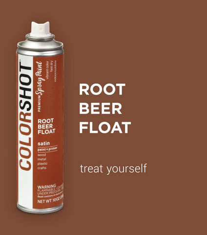 Picture of 48295 COLORSHOT Satin Spray Paint Rootbeer Float (Medium Brown) 10 oz.