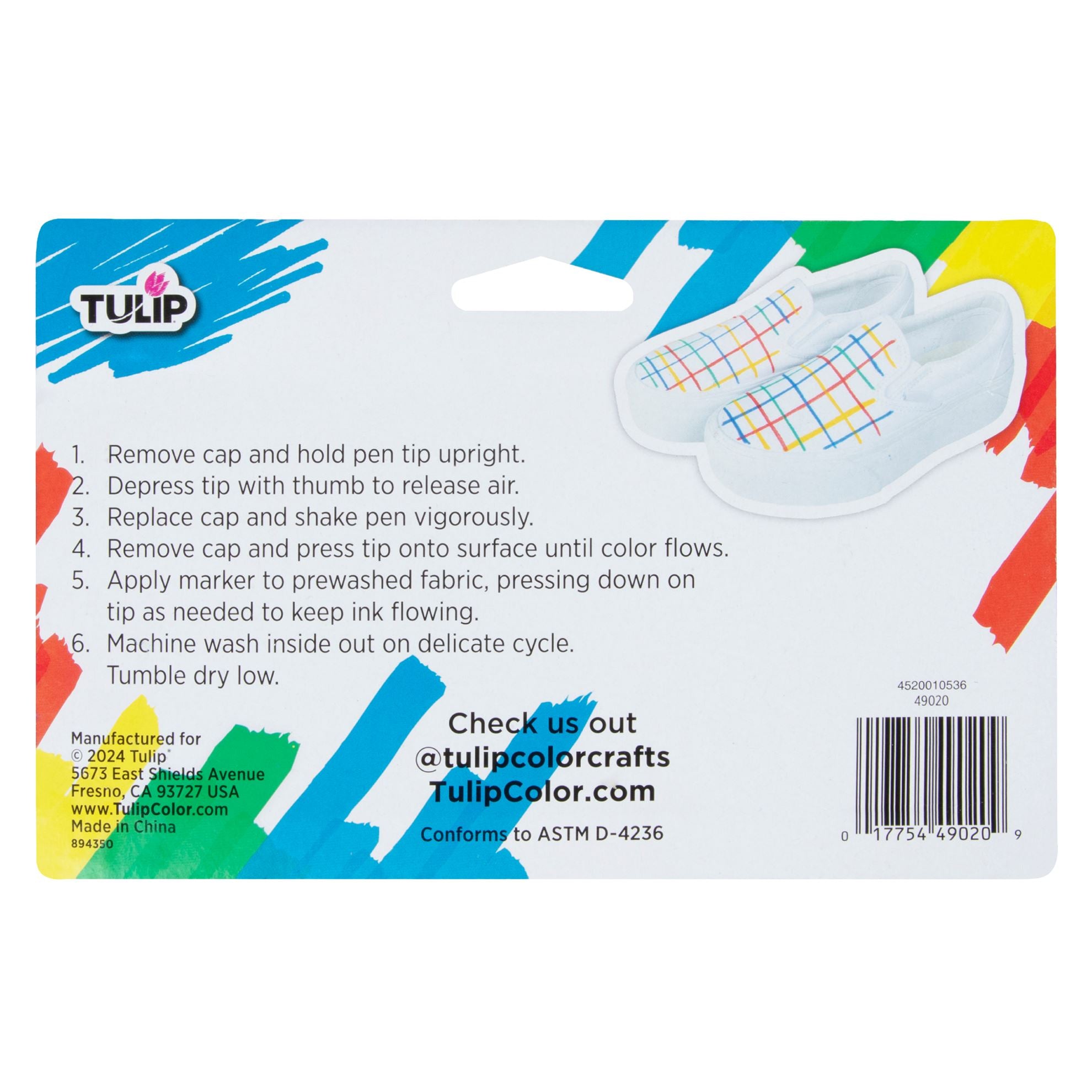 Picture of 49184 Tulip Mega Fabric Markers Basic 4 Pack