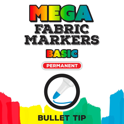 Picture of 49184 Tulip Mega Fabric Markers Basic 4 Pack