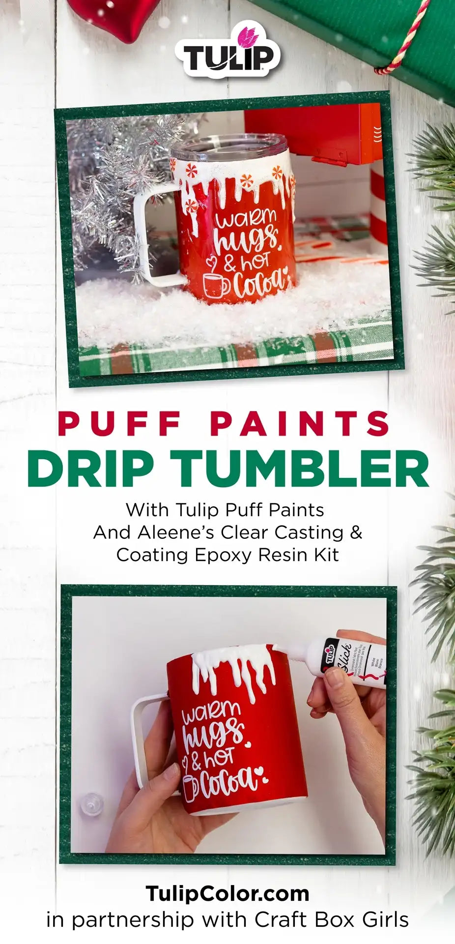Easy Paint Dripping Technique with Puff Paint