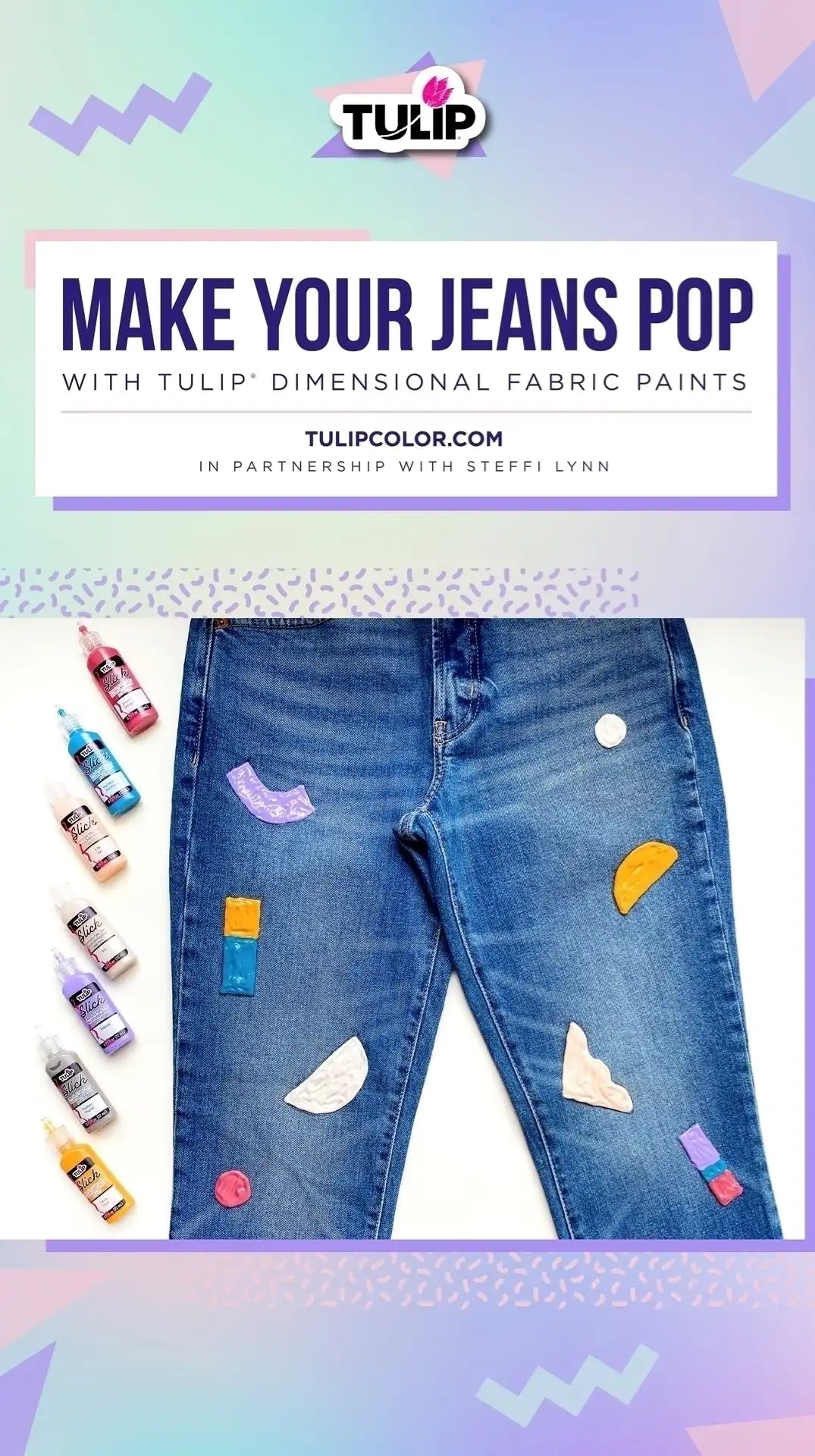 How To Paint Jeans with Dimensional Paint – Tulip Color Crafts