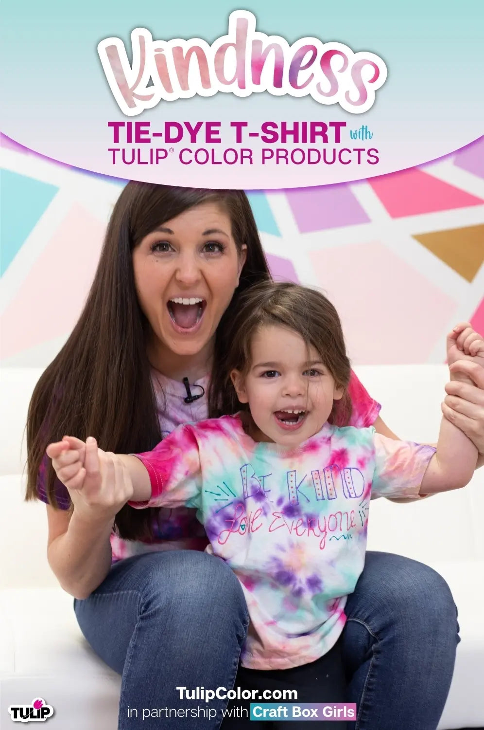 Mommy and Me Idea: Words of Kindness Tie-Dye T-shirts