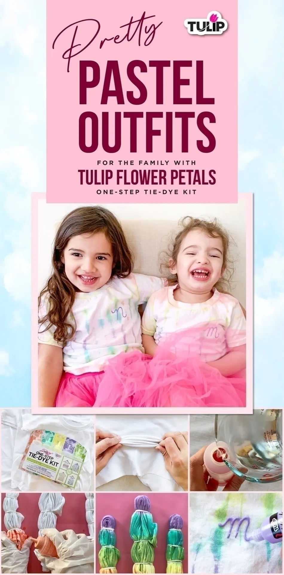 Pretty Pastel Tie-Dye Outfits for the Family