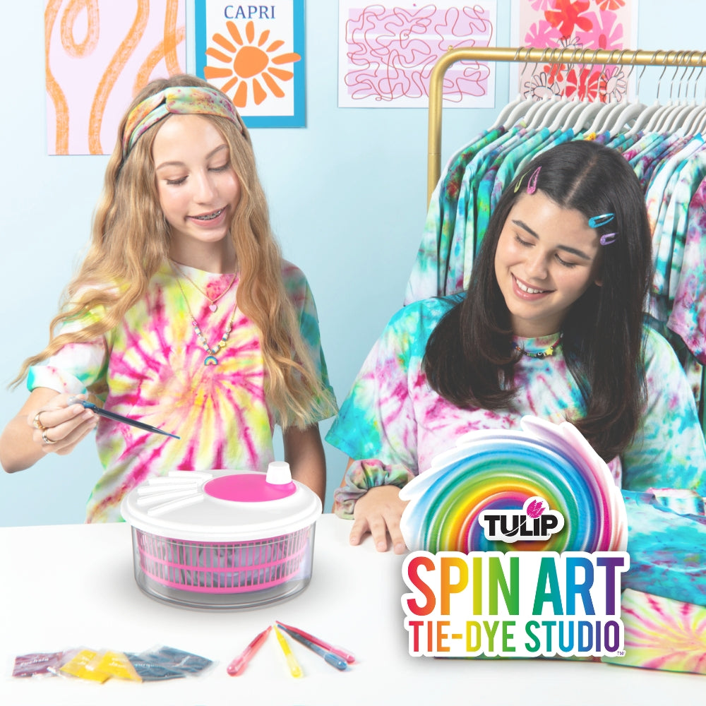 Personalized Pillowcases with the Spin Art Tie-Dye Studio – Tulip
