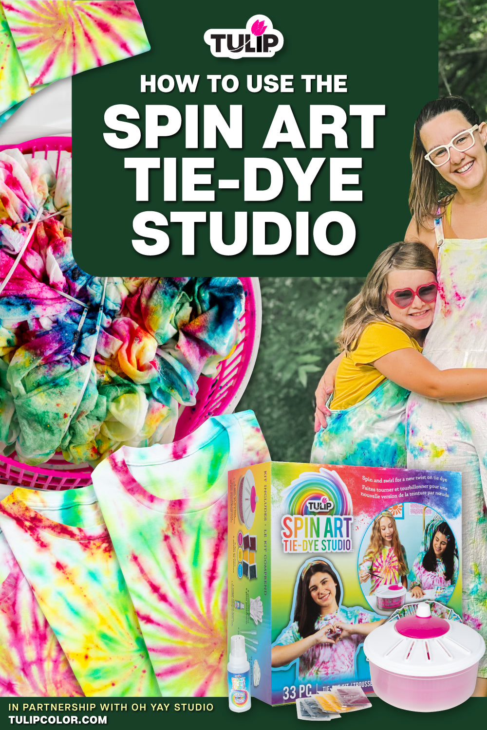 How to Use the Tulip Spin Art Tie-Dye Studio – Tulip Color Crafts