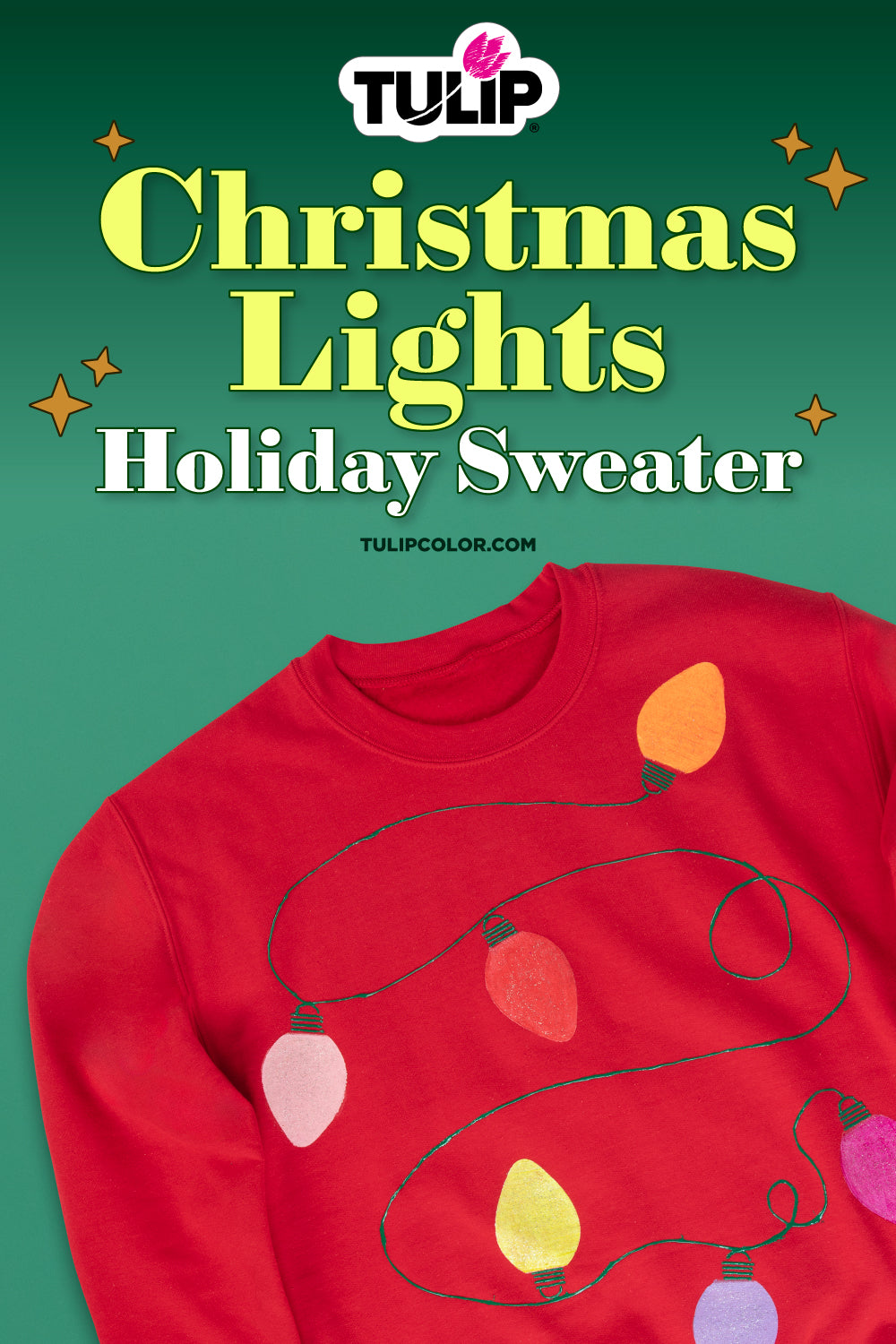 DIY Holiday Sweater Series: Christmas Lights