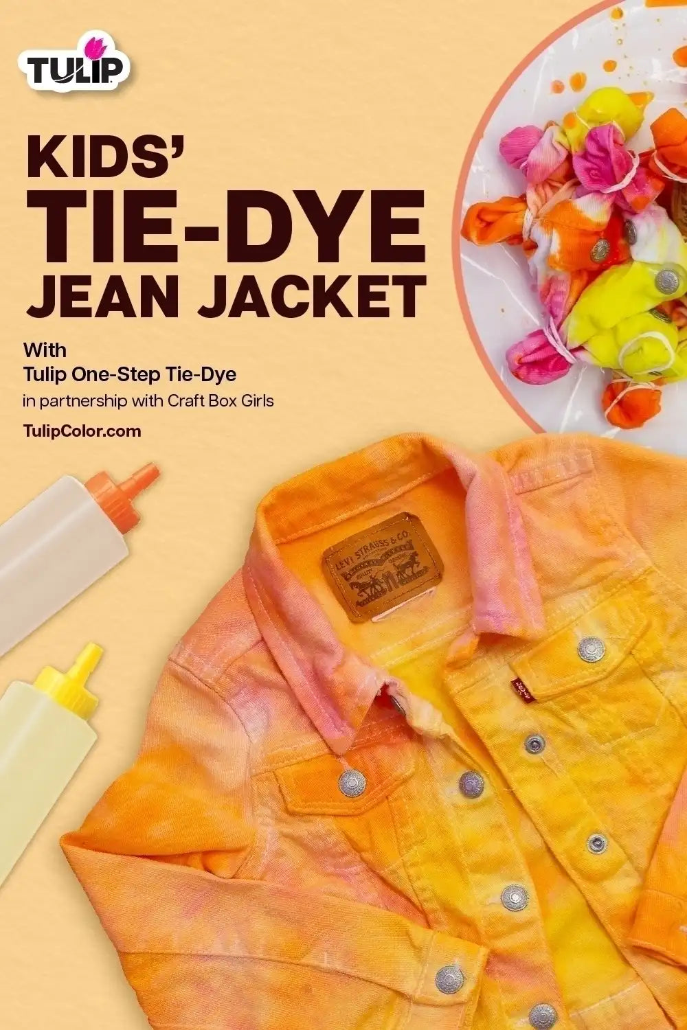 Tie-Dye Jean Jacket for Kids’ Fall Fashion