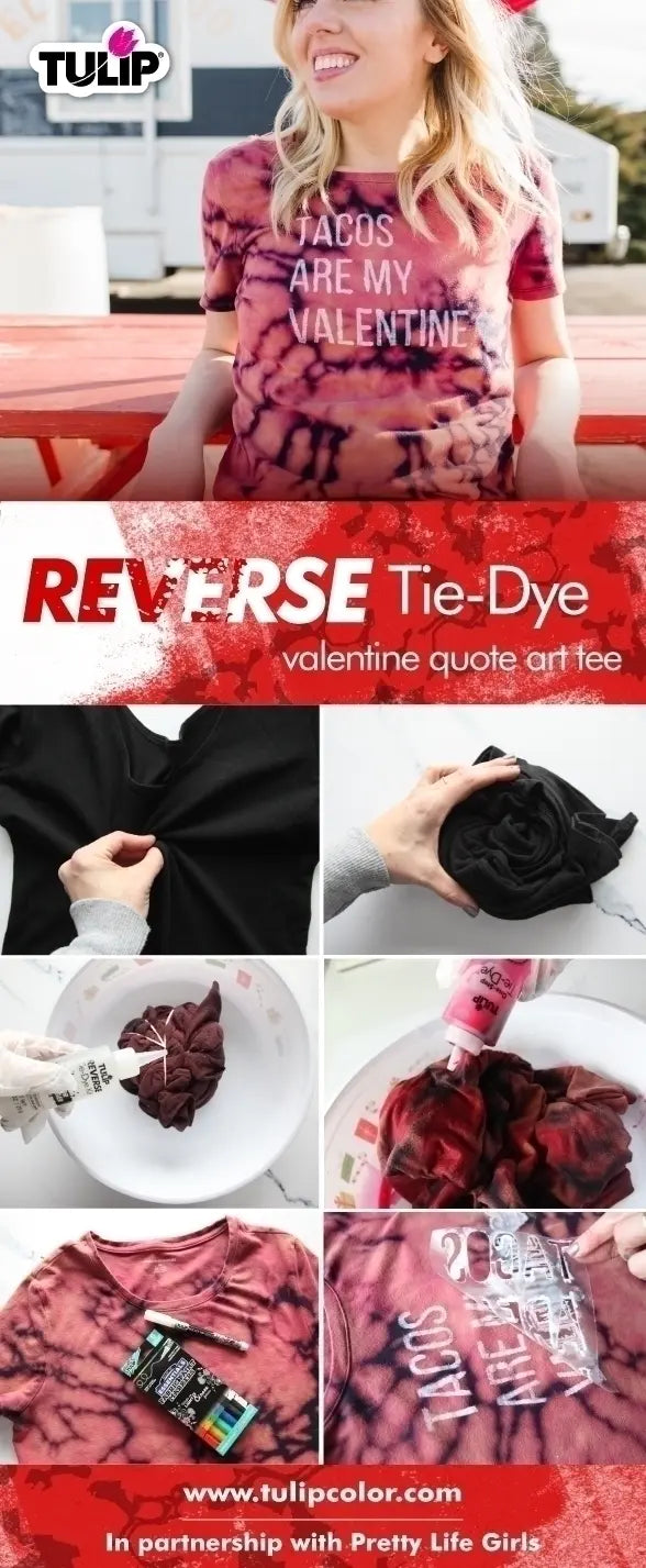 Tulip Valentine Reverse Tie-Dye Taco T-shirt