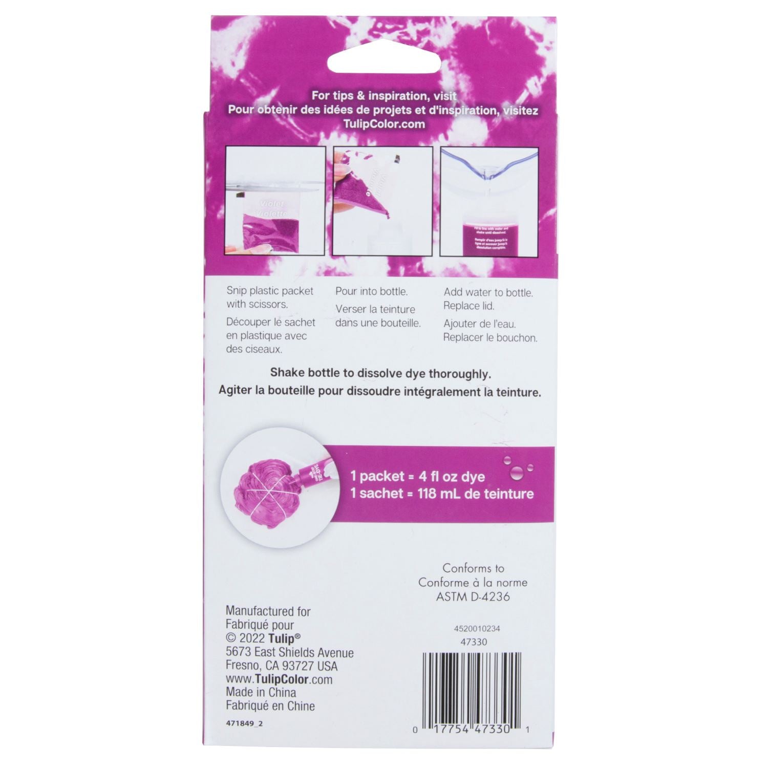 Picture of 47330 One-Step Tie-Dye Refills Violet
