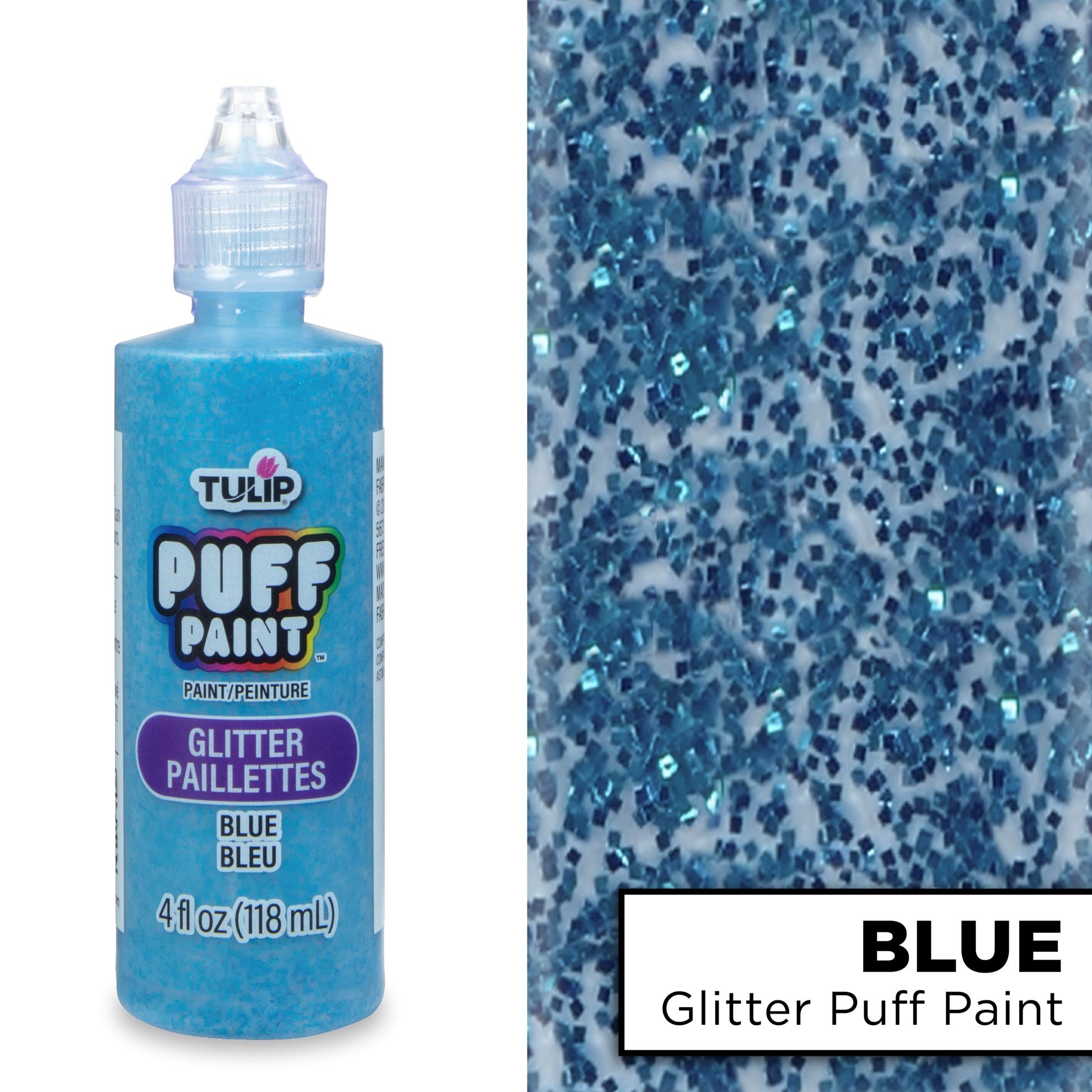 Picture of 41304 Tulip Dimensional Fabric Paint Glitter Blue 4 oz.
