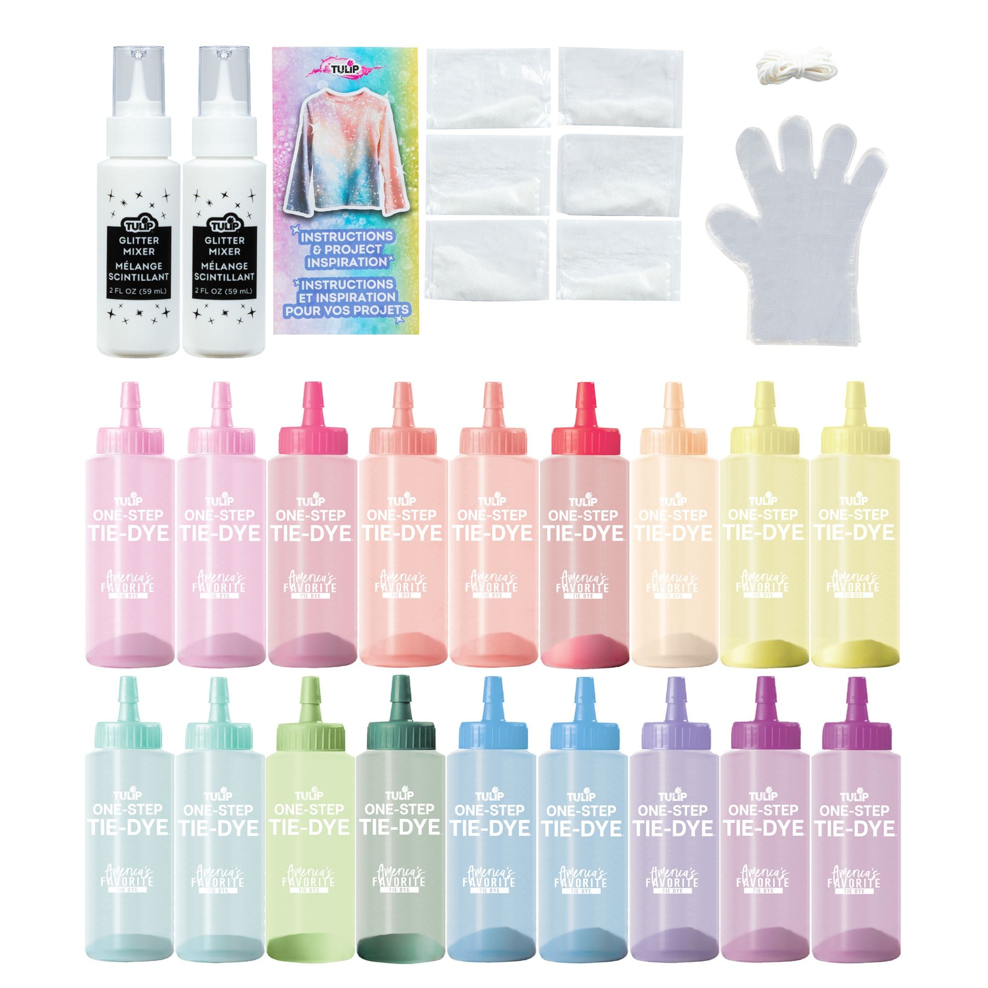 Picture of 49771 Tulip Glitter 12-Color One-Step Tie-Dye Kit