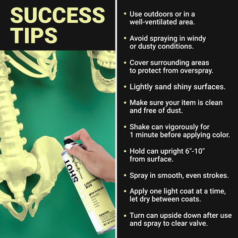 Picture of 49535 COLORSHOT Glow in the Dark Spray Paint Lightning Bug (Natural Glow) 8 oz.