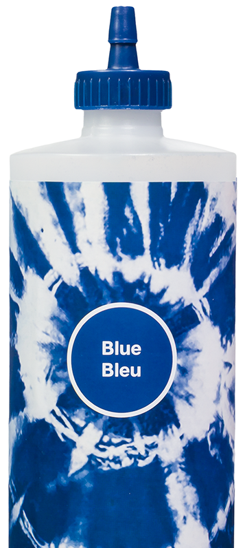 Half blue tye dye bottle