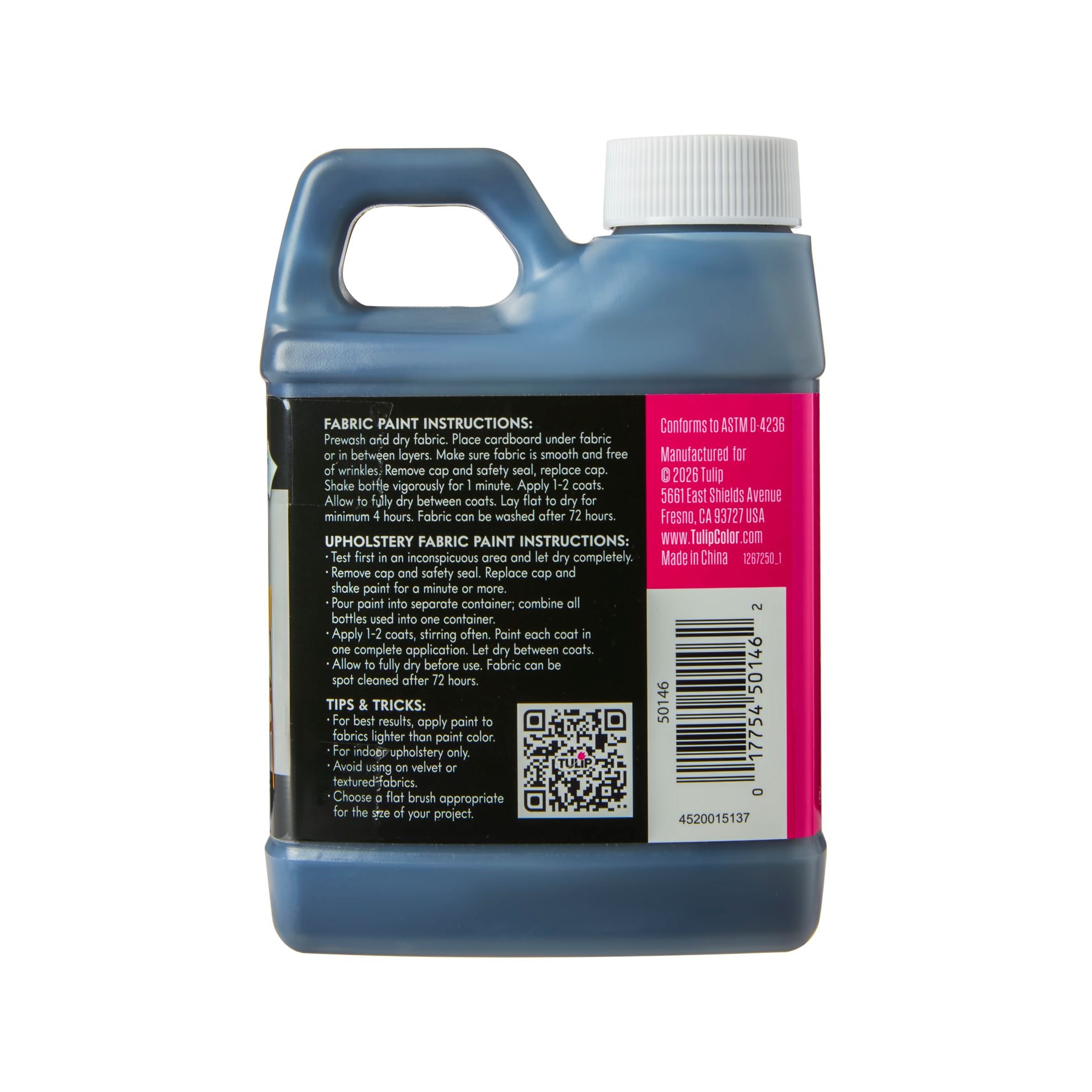 Picture of 50146                               TULIP UPHOLSTERY FABRIC PAINT GRAY                