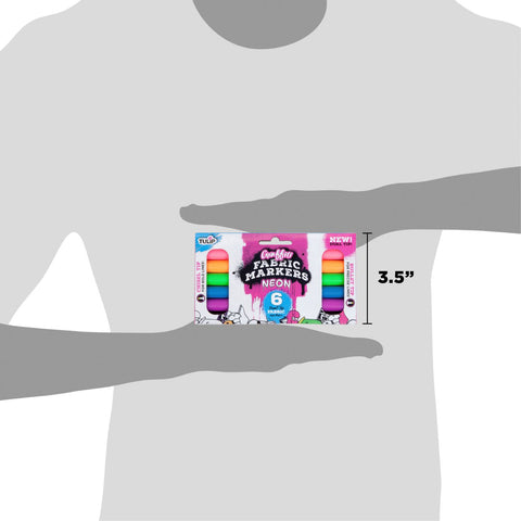 Picture of 40269 Tulip Graffiti Dual-Tip Fabric Markers Neon 6 Pack