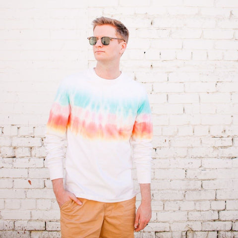 Men wearing Tie Dye Shirt 