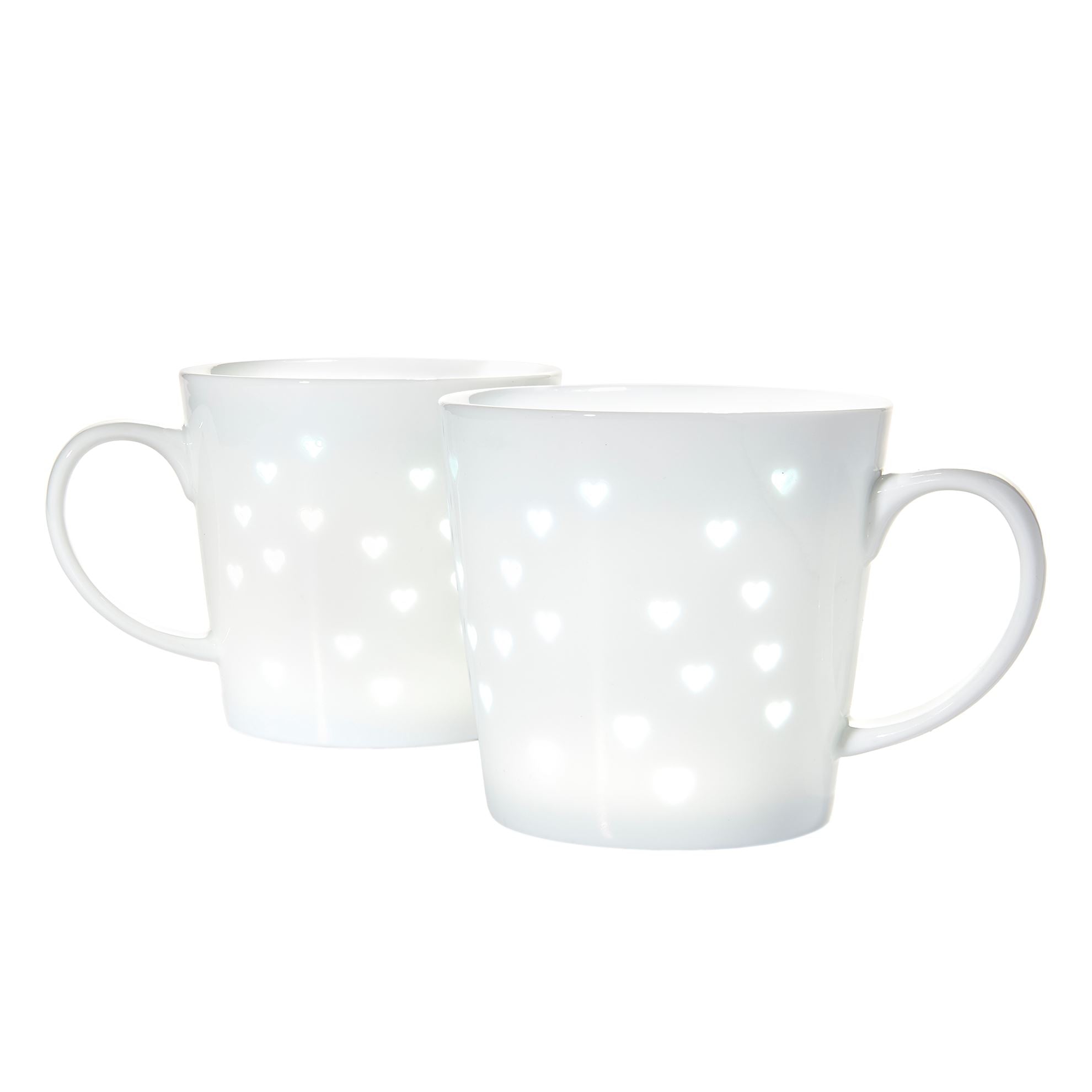 Picture of 50350 Tulip Transparent Mugs Hearts 2 Pack