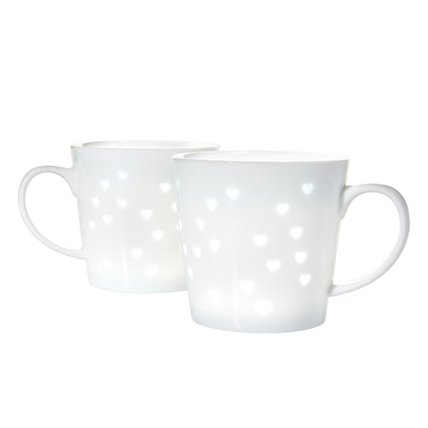Picture of 50350 Tulip Transparent Mugs Hearts 2 Pack