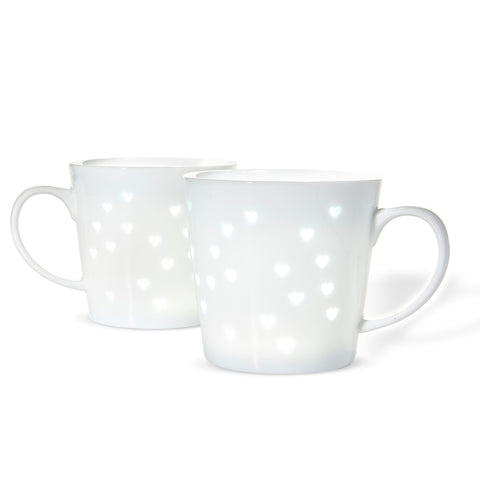 Picture of 50350 Tulip Transparent Mugs Hearts 2 Pack