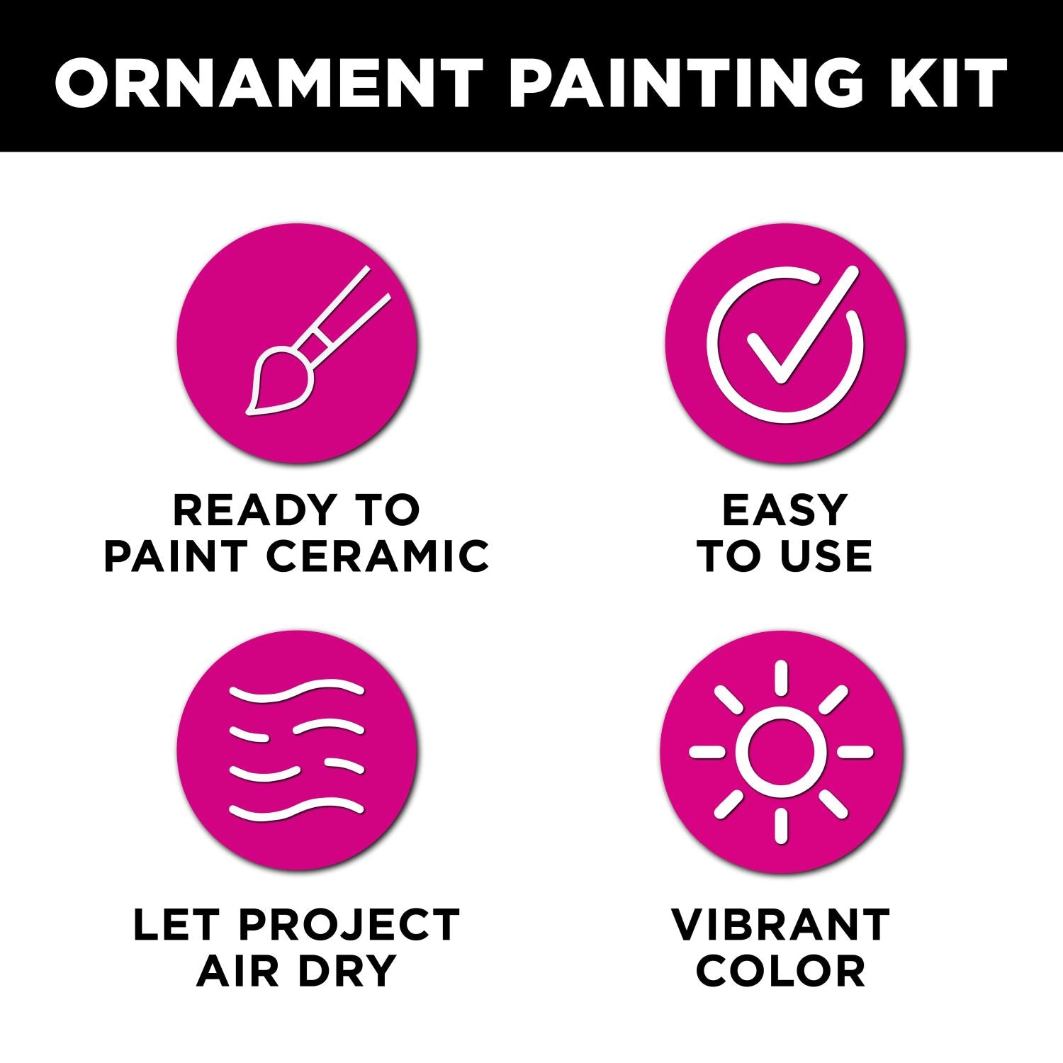 Picture of 48608 Tulip Garden Buds 6-Pc. Ornament Painting Kit