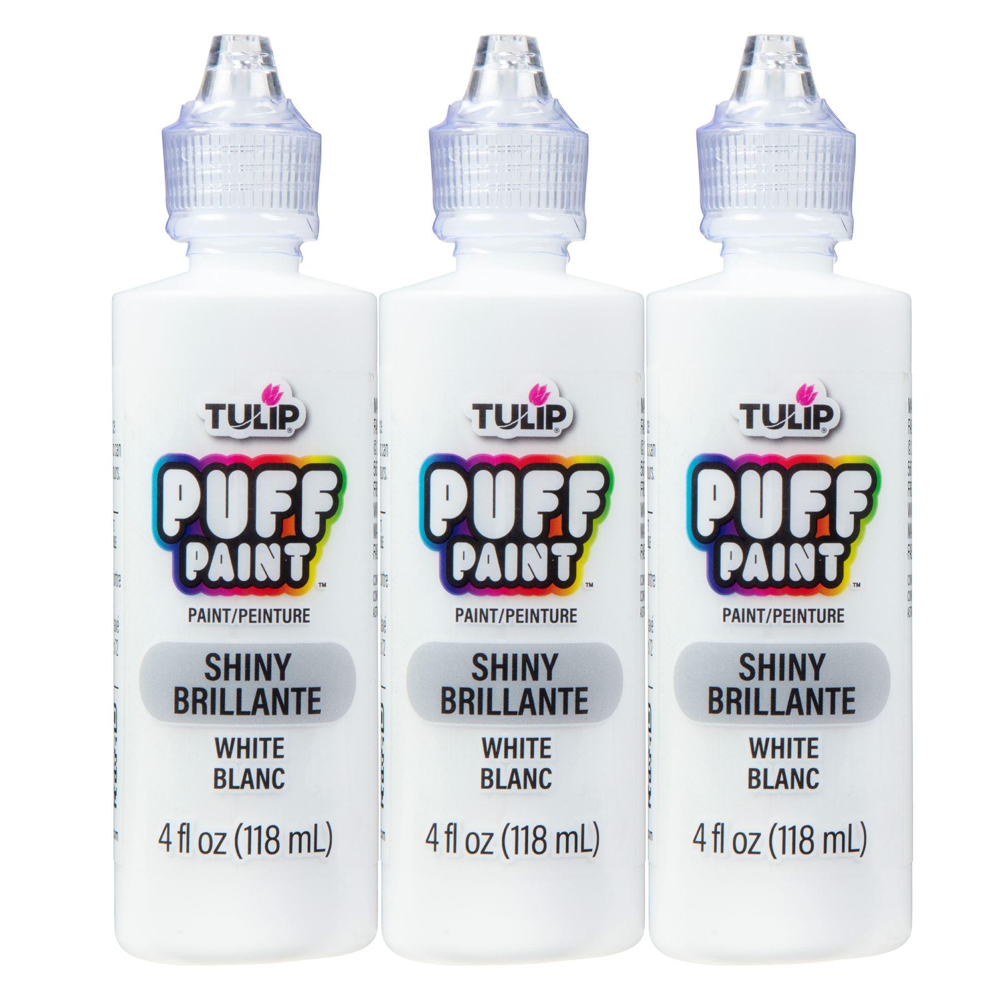Picture of 37563 Tulip Puff Paint Slick White, Multi-Surface Craft Paint, 4 fl. oz. 3 Pack