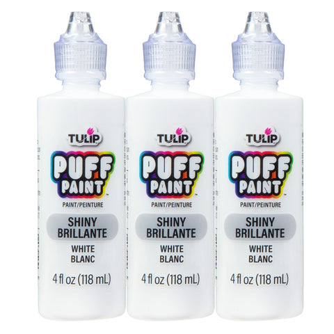 Picture of 37563 Tulip Puff Paint Slick White, Multi-Surface Craft Paint, 4 fl. oz. 3 Pack