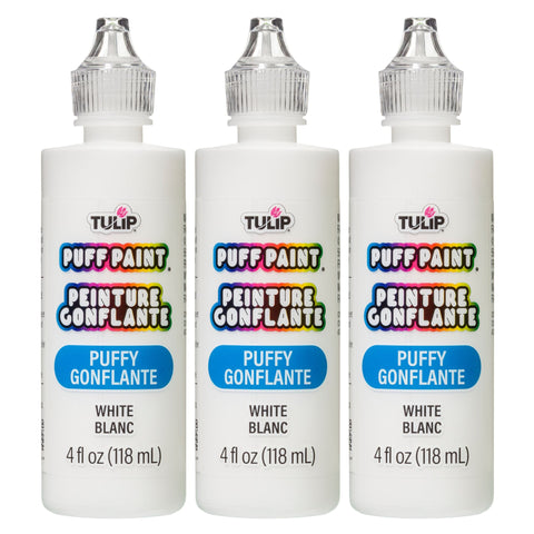 Picture of 37563 Tulip Puff Paint Puffy White, Multi-Surface Craft Paint, 4 fl. oz. 3 Pack