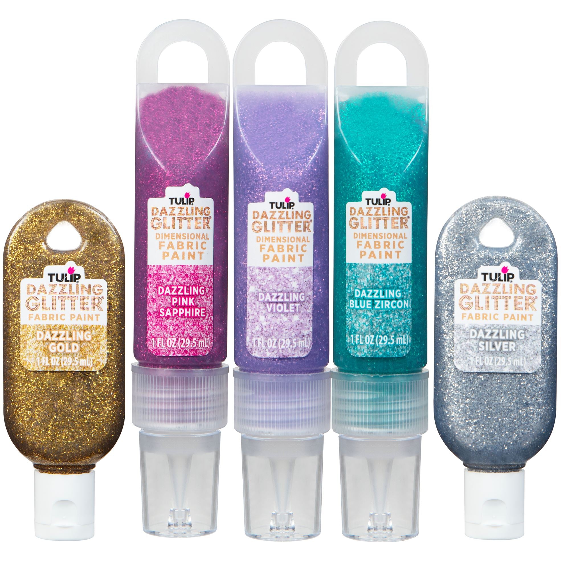 Picture of 48737                               TULIP DAZZLING GLITTER FABRIC PAINT COMBO PACK    