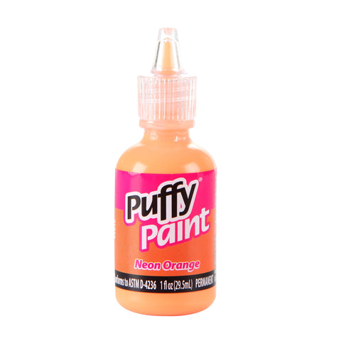 Picture of 31834 Puffy 3D Paint Shiny Neon Orange 1 oz.