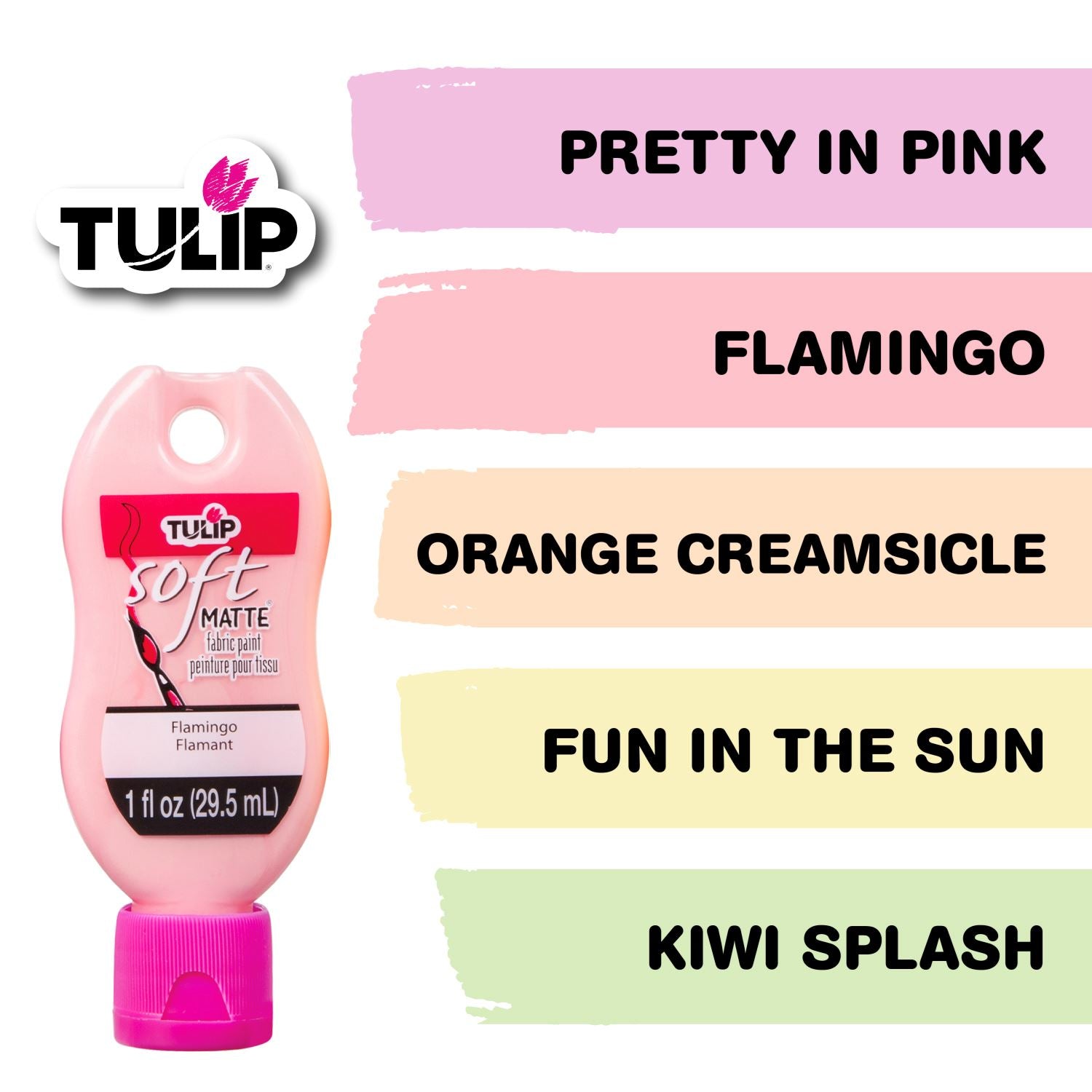 Picture of 47797 Tulip Brush-On Fabric Paint Pastels 10 Pack
