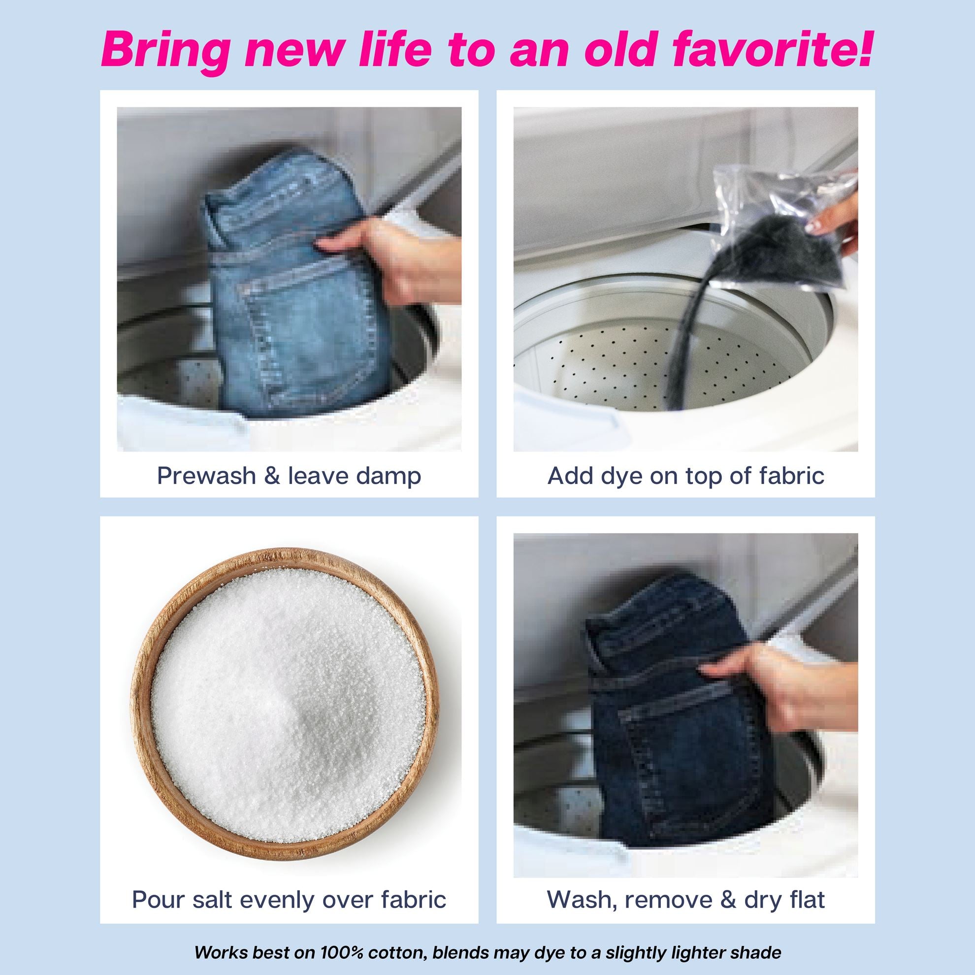 Picture of 49021 Tulip Re-Dark Denim Fabric Dye Kit