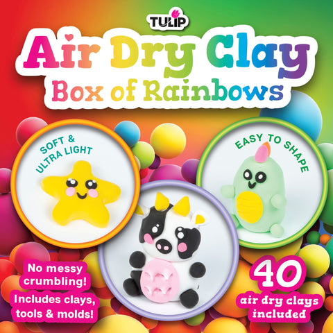 Picture of 48610 Tulip Air Dry Clay Box of Rainbows 47 pc Kit