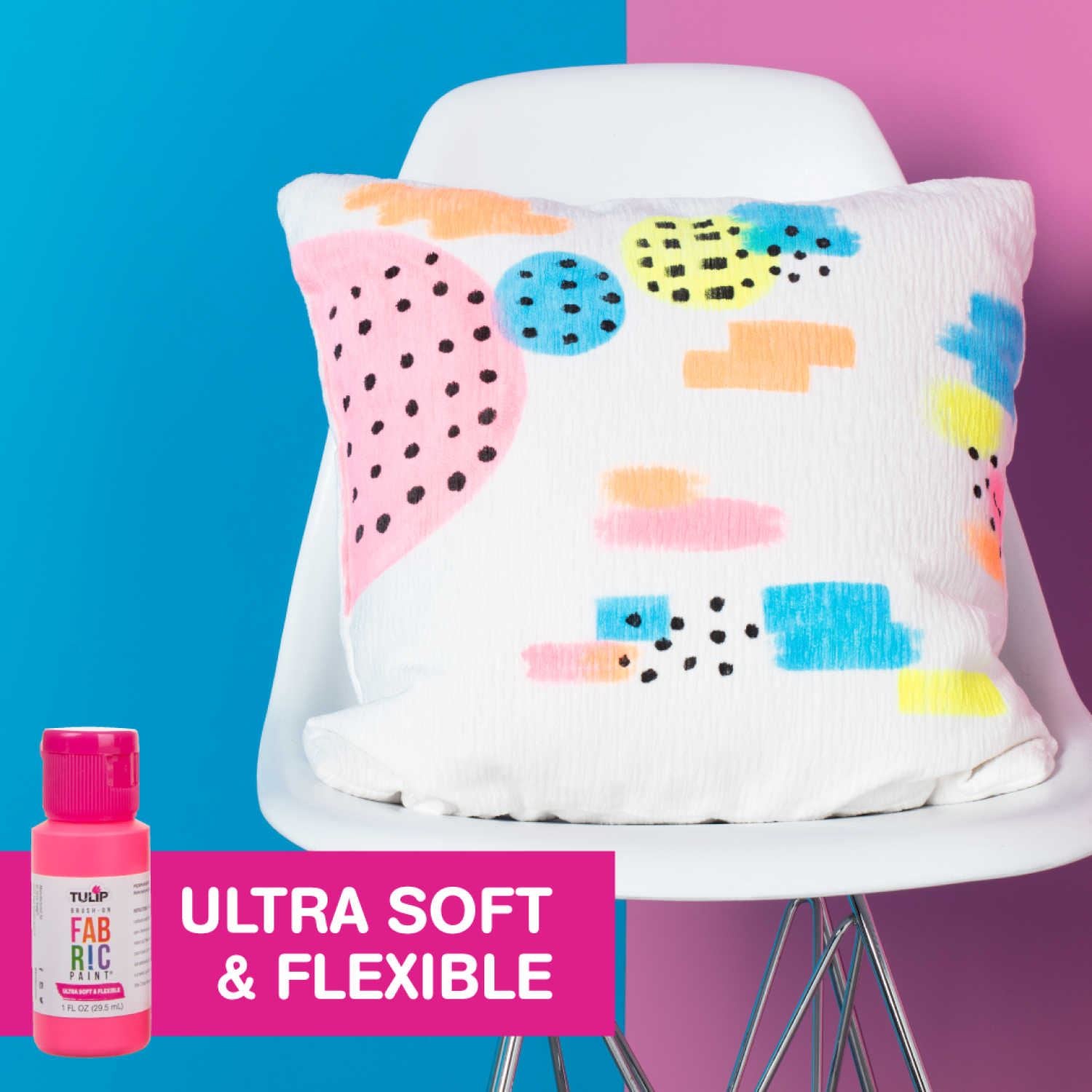 Picture of 40512 Tulip Brush-On Fabric Paint Rainbow 8 Pack