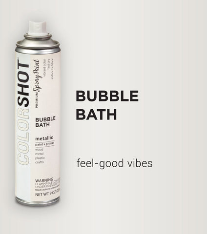 Picture of 48317 COLORSHOT Metallic Spray Paint Bubble Bath (White Metallic) 9 oz.